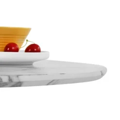 Harris 59'' Artificial Top Oval Dining Table With Pedestal Base In White-The Pop Maison -Furniture Specialty Store GUEST 7fb8475b d9b9 4ec3 9b1a e1d31288d306