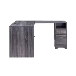Ghally Locking Drawer L-Shape Desk With USB Ports Dark Gray - MiBasics -Furniture Specialty Store GUEST 7fb8a3ce 2206 46d0 8bfd ace02d90a8ea
