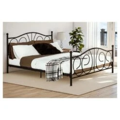 Queen Vanessa Metal Bed Bronze - Room & Joy -Furniture Specialty Store GUEST 806cb406 e766 4ece 8be2 fb1b9b2ffe11