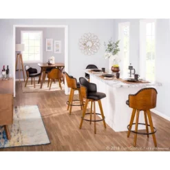 26" Ahoy Mid-Century Modern Counter Height Barstool - LumiSource -Furniture Specialty Store GUEST 8081d804 acab 4b14 bcdc 7d8eac00b5ef