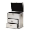 Serge Metal 2 Drawer Accent Storage Chest Silver - Baxton Studio -Furniture Specialty Store GUEST 8098bd9e 630f 4769 9a38 1f35cc329411