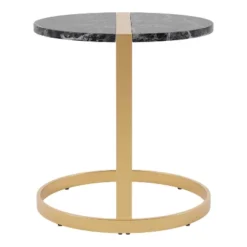 Aldergrove Round Side Table Gold/Black - MiBasics 8 Aldergrove Round Side Table Gold/Black - MiBasics -Furniture Specialty Store GUEST 817c9293 66a5 4e5d 9ee8 3a5c3c9a087c