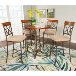 Carter Pub Bar Height Table Metal/Cherry - Powell Company 15 Carter Pub Bar Height Table Metal/Cherry - Powell Company -Furniture Specialty Store GUEST 8180fb5f 9ebb 4ab4 8983 841646940da5