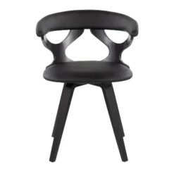 Gardenia PU Leather/Wood Dining Chair Black - LumiSource -Furniture Specialty Store GUEST 8192844e 6a98 4250 99bd a5f88f403b52