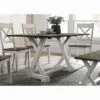 59" Calton Farmhouse Flip Down Top Dining Table Chestnut - HOMES: Inside + Out -Furniture Specialty Store GUEST 8223b399 46e4 4fee b594 b27073827f68