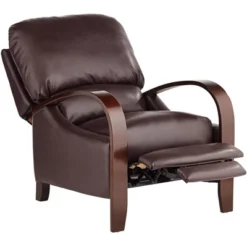 Elm Lane Cooper Cantina Burgundy Faux Leather Recliner Chair Modern Armchair Comfortable Push Manual Reclining Footrest For Bedroom Living Room Home -Furniture Specialty Store GUEST 8223e0b2 43d3 4d95 a336 5db6f5bafcaf