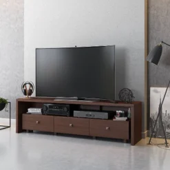 Techni Mobili TV Stand For TVs Up To 70" Brown - Hickory -Furniture Specialty Store GUEST 825a0470 d5ef 4395 8159 60062131b2ce