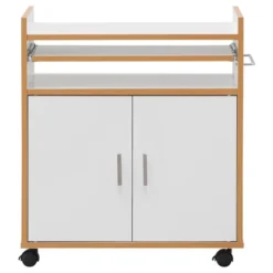 Costway Rolling Kitchen Trolley Microwave Cart Storage Cabinet W/ Removable Shelf White -Furniture Specialty Store GUEST 82d7d0be 3819 4cb0 9650 dc38fcc020b5