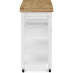 Denver Kitchen Cart White - ClickDecor -Furniture Specialty Store GUEST 831f3c2c a990 4567 b820 82b761d8c946