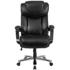 Flash Furniture HERCULES Series Big & Tall 500 Lb. Rated Black LeatherSoft Executive Swivel Ergonomic Office Chair With Adjustable Headrest -Furniture Specialty Store GUEST 845bb229 1b4f 4dad a8d5 ed6a3f106621