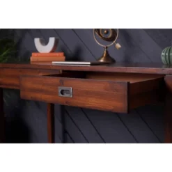 48" Leanna Wood Writing Desk Brown - Abbyson Living -Furniture Specialty Store GUEST 846e3f69 a032 4be5 a835 fc5097a0ad62