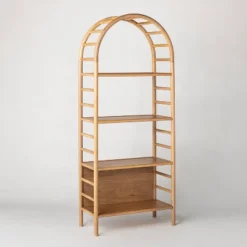72" Holladay Curved Wooden Bookcase - Threshold™ Designed With Studio McGee 25 72" Holladay Curved Wooden Bookcase - Threshold™ Designed With Studio McGee -Furniture Specialty Store GUEST 84aacca0 2437 4d03 8b04 6e3f30c27fb1