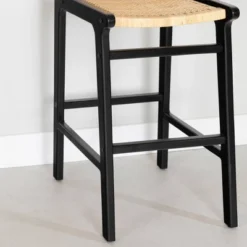 Set Of 2 Balka Rattan Barstools Rattan/Black - South Shore -Furniture Specialty Store GUEST 859cc24d 00aa 415e ad66 7af88764ed3c