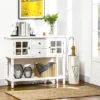 HOMCOM Vintage Console Table With 2 Drawers And Cabinets, Retro Sofa Table For Entryway, Living Room And Hallway, White -Furniture Specialty Store GUEST 85ba3e4e 50c6 4ea8 bed8 c9b4ac8bf4fb