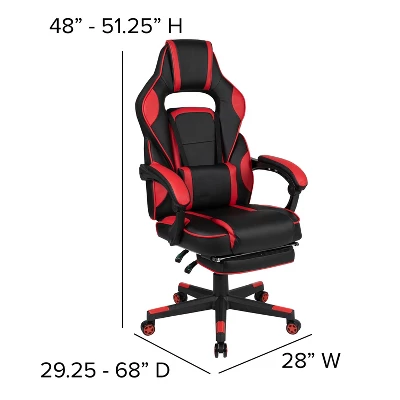 Flash Furniture Gaming Desk With Cup Holder/Headphone Hook/Removable Mousepad Top & Reclining Back/Arms Gaming Chair With Footrest 9 Flash Furniture Gaming Desk With Cup Holder/Headphone Hook/Removable Mousepad Top & Reclining Back/Arms Gaming Chair With Footrest - Image 7