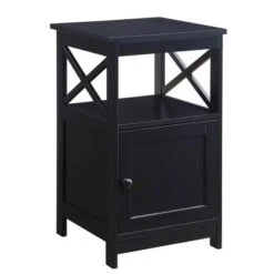 Oxford End Table With Storage Cabinet And Shelf - Breighton Home -Furniture Specialty Store GUEST 85dff4c1 e72c 40f9 9993 319444780a38