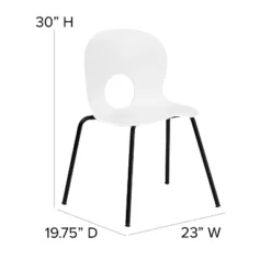 Flash Furniture HERCULES Series 770 Lb. Capacity Designer Plastic Stack Chair With Black Frame -Furniture Specialty Store GUEST 861ebdd7 2351 4428 8bb9 baabbf6f3221