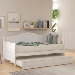 Twin Wooden Daybed With Trundle Bed-ModernLuxe -Furniture Specialty Store GUEST 8676a3d9 4b1b 448e a49c cac5ac9dcea1