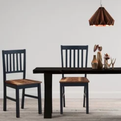 Set Of 4 Dining Chair Kitchen Black Spindle Back Side Chair With Solid Wooden Legs -Furniture Specialty Store GUEST 8698feda d75e 4ee0 bfa5 b235b8b442f4