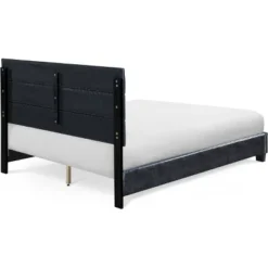 Hudson Leather Upholstered Bed Black - ClickDecor -Furniture Specialty Store GUEST 8719861e 3eff 4a0b a68e df3c65f04d5c