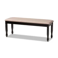 Corey Fabric Upholstered And Wood Dining Bench - Baxton Studio -Furniture Specialty Store GUEST 87c48002 95ab 44d4 9bd3 be40e6326bcf