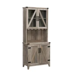 Wall Bar Cabinet With Glass Doors - Home Source -Furniture Specialty Store GUEST 881d4dc4 2736 4591 98bd b8aa00acef49