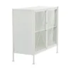 Modern Farmhouse Metal Cabinet White - Olivia & May -Furniture Specialty Store GUEST 8897bc28 bef8 4186 b41f 1ede0d36172e