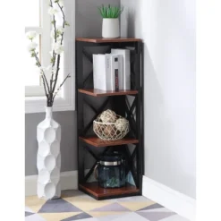 38.5" Oxford 3 Tier Corner Bookcase - Breighton Home -Furniture Specialty Store GUEST 88ce3866 7aba 44ee 86e1 9f230c8ff79d