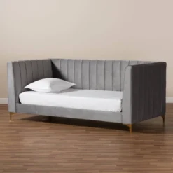 Oksana Velvet Daybed - Baxton Studio -Furniture Specialty Store GUEST 88f36839 3fbf 41ad 81c6 4295cecbea50