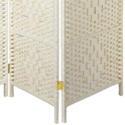 7 Ft. Tall Diamond Weave Room Divider - White (3 Panels) -Furniture Specialty Store GUEST 89aee79f 2711 4af8 9b54 2ed7297ffe00