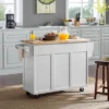 Elliott Kitchen Cart With Natural Top White - Crosley -Furniture Specialty Store GUEST 8a24ebc3 b160 4296 b5ed 1925d1105a40