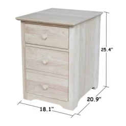 Riley 2 Drawer File Cabinet Unfinished - International Concepts -Furniture Specialty Store GUEST 8a8c540f 60b3 4288 8f70 37eb5af250db