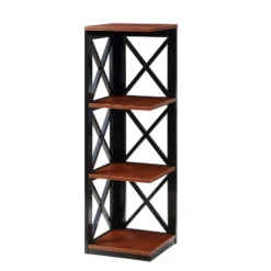 38.5" Oxford 3 Tier Corner Bookcase - Breighton Home -Furniture Specialty Store GUEST 8b261890 47a1 44c1 afb1 5d6253f4f45e