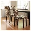 Set Of 2 Quinby Parson Dining Chair Wood Brown Cowhide - Inspire Q -Furniture Specialty Store GUEST 8b393a0a 8080 43dc aaef c700ec50d923