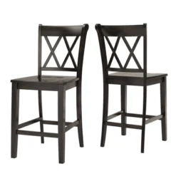 2pk 24" South Hill Double X Back Counter Height Barstools - Inspire Q -Furniture Specialty Store GUEST 8b4b73f1 1b99 4a2a b87b fc25e784c365