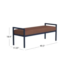 Modern Meta Bench Spice Velvet - HomePop 13 Modern Meta Bench Spice Velvet - HomePop -Furniture Specialty Store GUEST 8c2daac5 2a39 4db5 863a 644399adca23