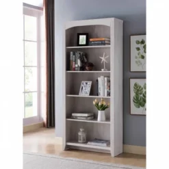 FC Design 5 Tier Bookshelf Standard Bookcase