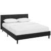 Linnea Vinyl Bed Queen Black - Modway