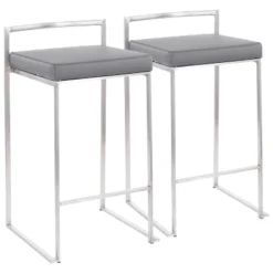 Set Of 2 Fuji Contemporary Stackable Barstools - LumiSource 24 Set Of 2 Fuji Contemporary Stackable Barstools - LumiSource -Furniture Specialty Store GUEST 8d19a308 d3f0 4496 8537 9d878a50531a
