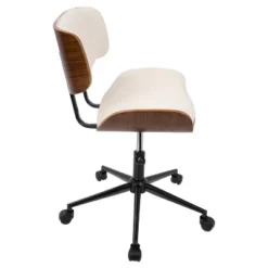 Lombardi Mid-Century Modern Office Chair With Swivel - LumiSource