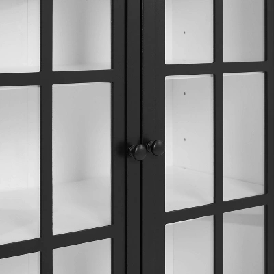 Cecily Stackable Storage Pantry White/Matte Black - Crosley 13 Cecily Stackable Storage Pantry White/Matte Black - Crosley - Image 11