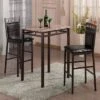 Home Source Eric 3-piece Bistro Set With Counter Height Table And 2 Textured Faux Leather Side Chairs -Furniture Specialty Store GUEST 8ee0cc6c 0170 4c4e 9352 982374ea1722