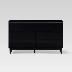 Mid-Century Modern Solid Wood 6 Drawer Double Dresser - Saracina Home -Furniture Specialty Store GUEST 90151679 33ac 41ca 9018 ea6b115ba554