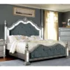 California King Divito Traditional Mirror Trim Bed Silver - HOMES: Inside + Out -Furniture Specialty Store GUEST 90192eb1 a531 48c9 9ff0 a842612410ba