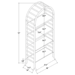 72" Holladay Curved Wooden Bookcase - Threshold™ Designed With Studio McGee 19 72" Holladay Curved Wooden Bookcase - Threshold™ Designed With Studio McGee -Furniture Specialty Store GUEST 907a020b f8bd 48ff ad78 2332a2c16f0a