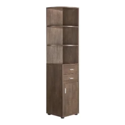 70.75" Julisse 3 Shelf Corner Bookcase - MiBasics -Furniture Specialty Store GUEST 90d07014 0185 44a2 85a7 dc8b91c1983c