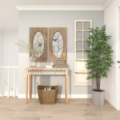 Large Farmhouse Wood Console Table Brown - Olivia & May -Furniture Specialty Store GUEST 91a3177f 058f 43da 82b7 f8bc496a6b25