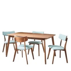 5pc Alma Mid Century Wood Dining Set - Christopher Knight Home -Furniture Specialty Store GUEST 91b982af 37c7 4b67 a150 5013bbb922df