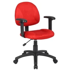 Microfiber Deluxe Posture Chair With Adjustable Arms - Boss Office Products -Furniture Specialty Store GUEST 91c47f5f 1589 4333 aac9 705234199428