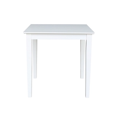 Solid Wood 30 " Square Dining Height Table White - International Concepts 3 Solid Wood 30 " Square Dining Height Table White - International Concepts